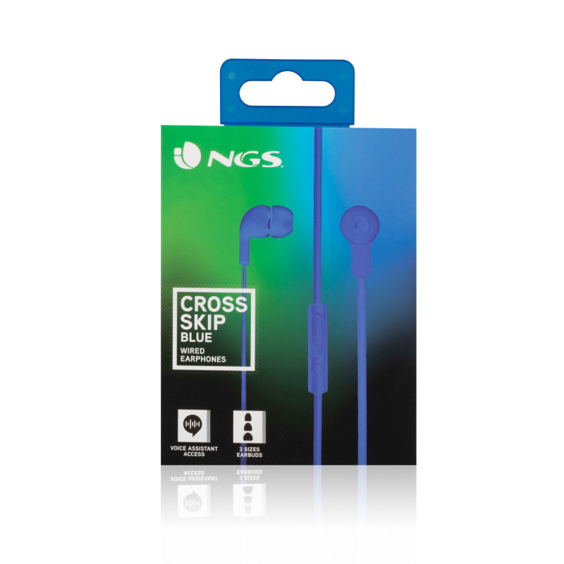 ÉCOUTEURS STÉRÉO NGS CROSS SKIP / BLEU